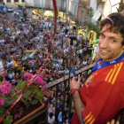 Capdevila es homenajeado en Tàrrega tras ganar el Mundial con España en el 2010.-EFE / LAURENT SANSEN
