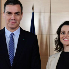 Pedro Sánchez se reúne con Inés Arrimadas en el Congreso.-AFP / JAVIER SORIANO