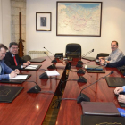 César Rico y Ernesto Argote, ayer durante la reunión en Treviño.-ICAL