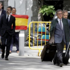 Jordi Pujol Ferrusola acude a declarar a la Audiencia Nacional el pasado martes, antes de ser enviado a prisión.-JOSÉ LUIS ROCA