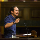 Pablo Iglesias en el Congreso de los Diputados-Ángel Navarrete
