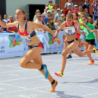 Belén Mielgo se impone en los 80 metros lisos del Campeonato de España infantil.-MONTSE ÁLVAREZ