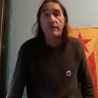 Fredi Bentanachs en el vídeo en que llama a una levantamiento y a tomar el Parlament.-YOUTUBE