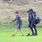 Alfaro deja el campo con médico y ‘fisio’.-Miguel Ángel Santos