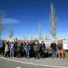 Primer día de movilizaciones de los empelados de Elgorriaga a la entrada de la fábrica-El Mundo