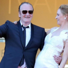 Thurman y Tarantino, en Cannes, en mayo del 2004.-AFP / LOIC VENANCE