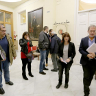 El alcalde accidental del Ayuntamiento de Valladolid, Manuel Saravia, se reúne con el Comité de Empresa de Sada.-ICAL