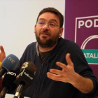 El secretario general de Podem, Albano-Dante Fachin, el 13 de febrero.-RICARD CUGAT