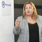 La presidenta del PP de Soria, Yolanda de Gregorio, ayer en la sede.-V. G.