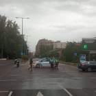 Primeros cortes de tráfico en Valladolid por la Vuelta ciclista.- @POLICIAVLL