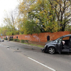 Accidente de tráfico entre dos vehículos en el paseo del Cabildo.-ICAL