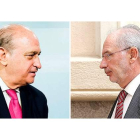 Jorge Fernández Díaz, ministro del Interior, y Rodrigo Rato, exvicepresidente del Gobierno y exministro de Economía.-JOSÉ LUIS ROCA
