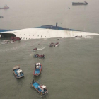 Imagen de un accidente similar producido en Corea en el abril pasado.-YONHAP (REUTERS)