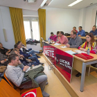 Asamblea de UGTcelebrada ayer en la sede del sindicato de la calle Gamazo.-Pablo Requejo