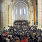 Concierto solidario en la iglesia del Monasterio de Santa María de Palazuelos, en Cabezón de Pisuerga.-EL MUNDO