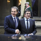José Luis Rodríguez Zapatero y Patxi López, en una imagen de archivo.-N. G.
