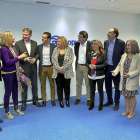 Antonio Silván, Pilar del Olmo, Javier Lacalle, Pablo Pérez, Yolanda de Gregorio, Alfonso Fernández Mañueco, Mayte Martín Pozo, Alfonso Polanco, Sonsoles Sánchez Reyes y Carlos García Carbayo.-ICAL