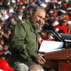 Fidel Castro, el 1 de mayo del 2006 en La Habana.-Javier Galeano