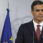 El presidente del Gobierno, Pedro Sánchez, durante la rueda de prensa.-REUTERS / SUSANA VERA