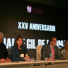 José Carlos Monsalve, de la Diputación de Segovia, junto a los galardonados con el premio Gil de Biezma-ICAL