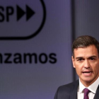 Pedro Sánchez durante una conferencia de prensa.-SERGIO PÉREZ