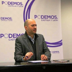 El secretario general de Podemos en Valladolid, Álvarez Calzada.-JORGE OVELLEIRO