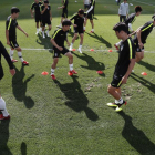 Corea, en su último entrenamiento.-RITCHIE B. TONGO (EFE)