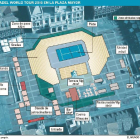 Pista del Padel World Tour 2016 en la Plaza Mayor.-EL MUNDO DE CASTILLA Y LEÓN
