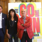 El alcalde de Valladolid, Óscar Puente, y la concejala de Cultura, Ana Redondo, presentan el avance de la programación y venta de entradas de la 60 edición de la Seminci junto al director del certamen, Javier Angulo-Ical