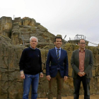 El presidente de la Federacion, el director general de Deportes, Alfonso Lahuerta y el delegado de la Junta en Palencia.-ICAL