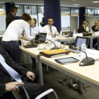 Francisco Roca, presidente de la ACB en una reciente asamblea de clubs-SERGIO BARRENECHEA / EFE