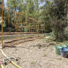 Imagen del lavadero de restos fósiles en el río Arlanzón donde se produjo el robo de las bombas de agua para extraer agua del río.-I. L. MURILLO