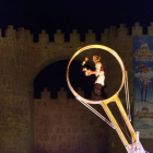 II Festival Internacional de Circo de Castilla y León, Cir&co. En la foto una de las actuaciones del festival "La roue de la mort", de La Rotative-Ical