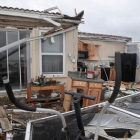 Daños causados en una vivienda de Florida por el huracán 'Matthew'.-PHELAN EBENHACK