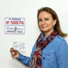 Beatriz Álvarez, lotera que en 1984 repartió 12.500 millones de las antiguas pesetas gracias al Gordo que cayó en Valladolid.-BERNARDO PAZ