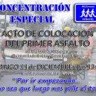 Cartel anunciador del acto de asfaltado simbólico previsto para este domingo en Peñafiel. -EP