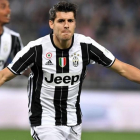 Morata, durante un partido entre la Juventus y el Milan la pasada temporada.-AFP / TIZIANA FABI