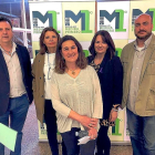 Ángel García, Sagrario Bruña, Olga Mohíno, María Guerrero y David Alonso, ayer en la presentación.-E. M.