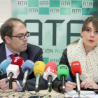 El presidente nacional de ATA, Lorenzo Amor, y la presidenta regional de ATA, Soraya Mayo presentan el Barómetro Situación Autónomos Castilla y León 2014 y Perspectivas para 2015-Ical