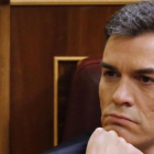 Sánchez, el pasado viernes en el Congreso, durante su fallida investidura.-AGUSTÍN CATALÁN