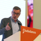 José Manuel Villegas, durante su comparecencia ante la prensa tras la primera reunión del comité de pactos.-ICAL