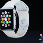 Imagen del Apple Watch tomada en la presentación de este martes en Cupertino (California)-