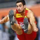 Jorge Ureña, en la prueba de longitud.-AP / MATTHIAS SCHRADER