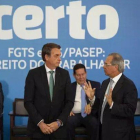 Jair Bolsonaro junto con su equipo económico.-EUROPA PRESS