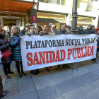 Imagen de archivo de una manifestación a favor de la sanidad pública en Valladolid-J.M. Lostau