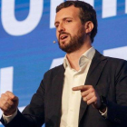 Pablo Casado, en la convención económica celebrada el sábado en Córdoba.-RAFAEL GONZÁLEZ