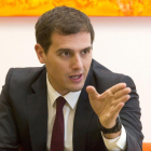 Albert Rivera, en un momento de la entrevista concedida a EL MUNDO DE CASTILA Y LEÓN.-Pablo Requejo (Photogenic)