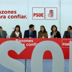 Pedro Sánchez, en la reunión.-ARCHIVO