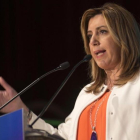La presidenta de Andalucía, Susana Díaz, en un acto en Úbeda (Jaén).-EFE / JOSÉ MANUEL PREDROSA