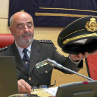 El jefe superior de Policía de Castilla y León, Jorge Zurita, durante su comparecencia en las Cortes.-ICAL